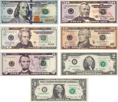 United States Money dollar bills