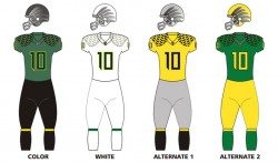 Oregon Ducks uniforms