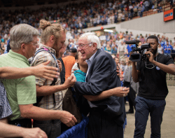 Bernie Embraced