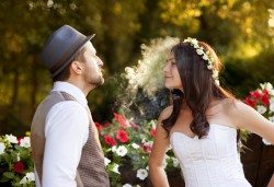 Bride and groom marijuana cannabis marijuana cannabis weddings bride groom