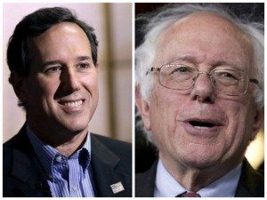 Rick Santorum and Bernie Sanders