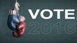 Vote 2016 boxing gloves 2016 Election