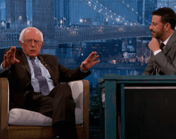 CroppedSandersKimmel Bernie Sanders on Jimmy Kimmel