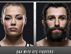 RoseMichaelQAUFC RoseNamajunasMikeChiesa