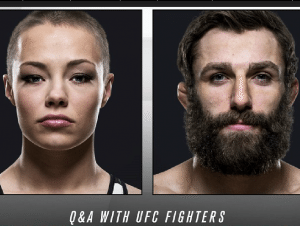 RoseMichaelQAUFC RoseNamajunasMikeChiesa