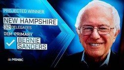 resized-Projected winner Bernie Sanders New Hampshire Bernie Sanders New Hampshire
