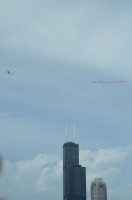 Chicago banner sears tower Activists ly banner over chicago
